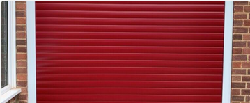 Red Roller Shutters