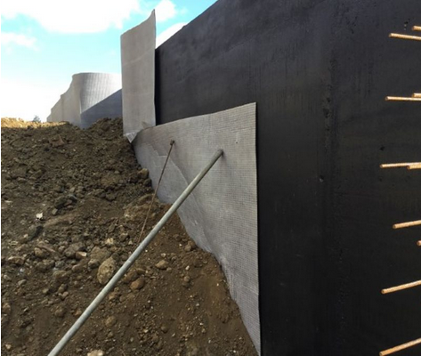 Externally Applied Drainage Membrane Newton HydroBond 410 GeoDrain