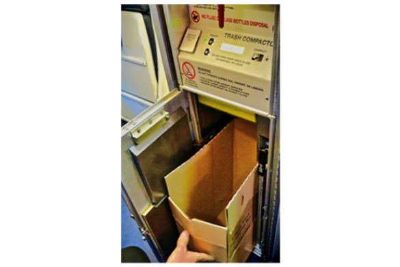 skytidy&reg; Airline Trash Compactor Box