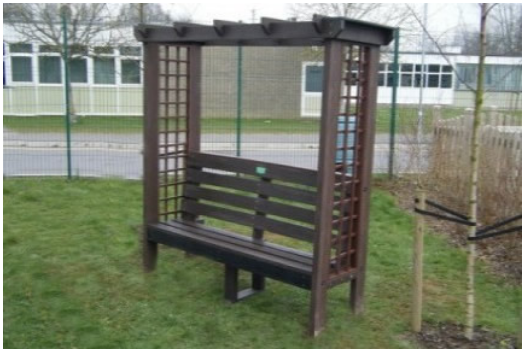 Arbour Garden Seat with Roof