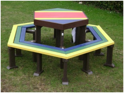 Sunshine Hexagonal Picnic Table