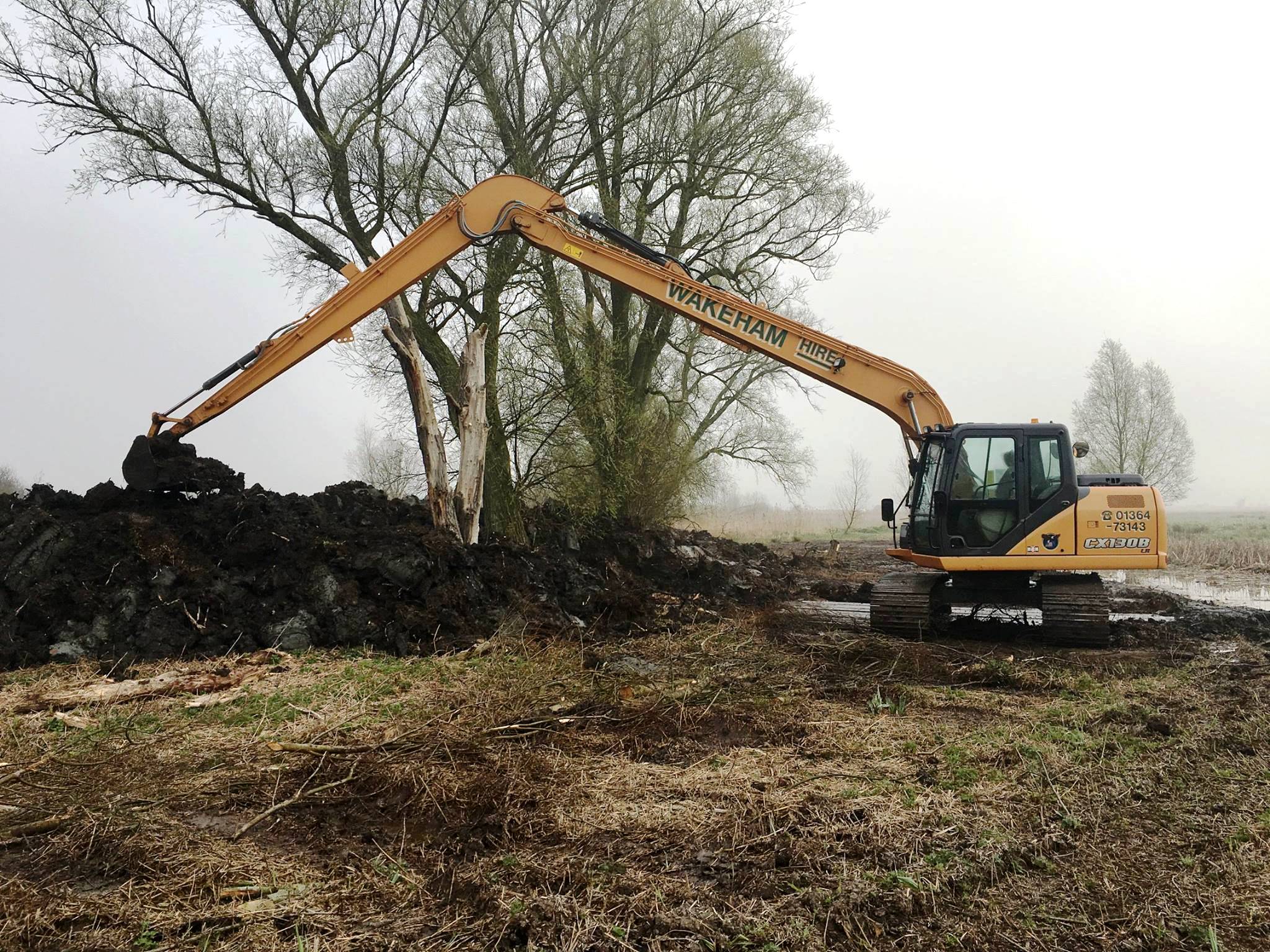 Long reach excavators