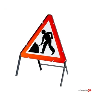 Metal Framed Portable Triangular Road Signs