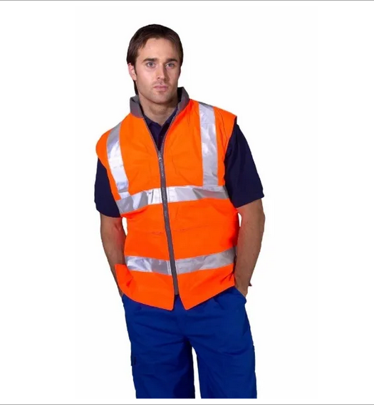 Hi Vis Reversible Bodywarmer Orange