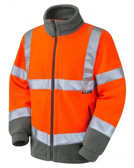  F01-O F01-O Hartland Iso 20471 Class 3 Hi Vis Fleece Jacket