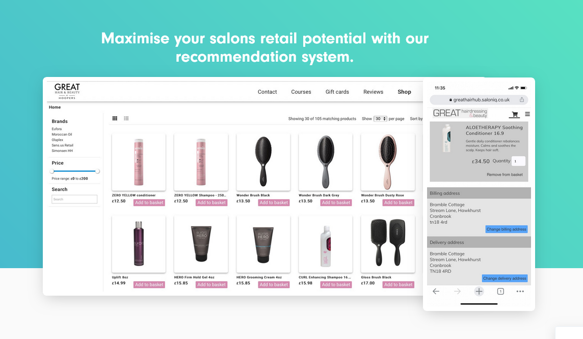 Salon eCommerce Systems