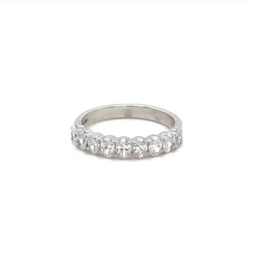 Oval Half Band &minus; 0.90ct