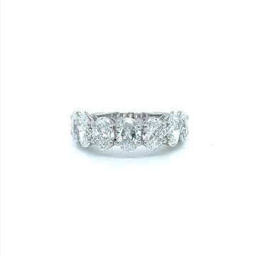 Oval Half Band &minus; 3.7ct