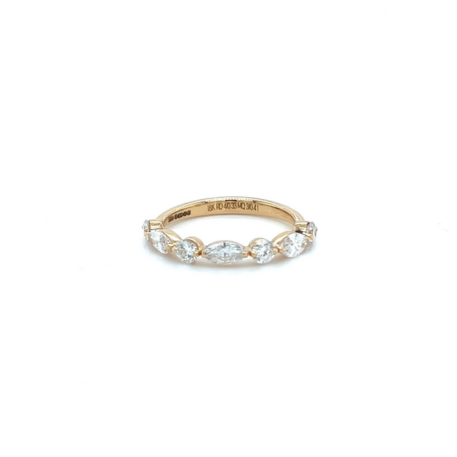 Marquise & Round Band &minus; 0.70ct