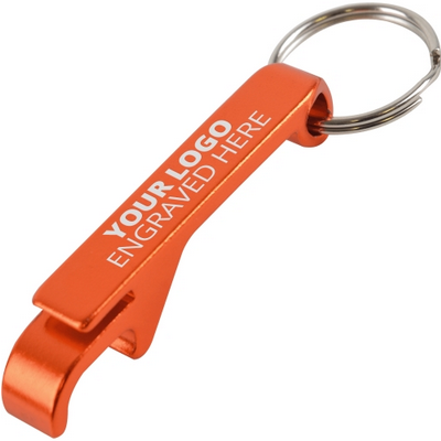 Engraved Aluminium Bottle Opener Keyring