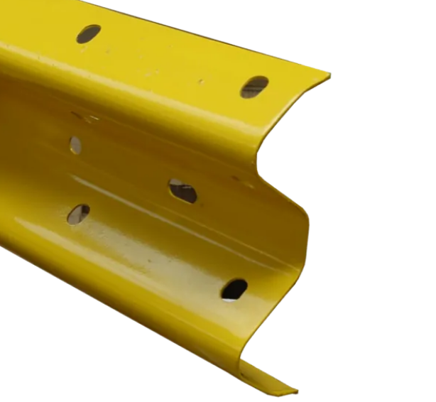 Yellow Armco &minus; 3.20m Effective length Beam &minus; RAL 1023 &minus; Off Road Crash Barrier