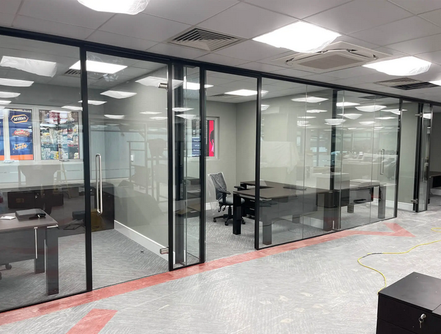 Single Glazed Glass Partitions