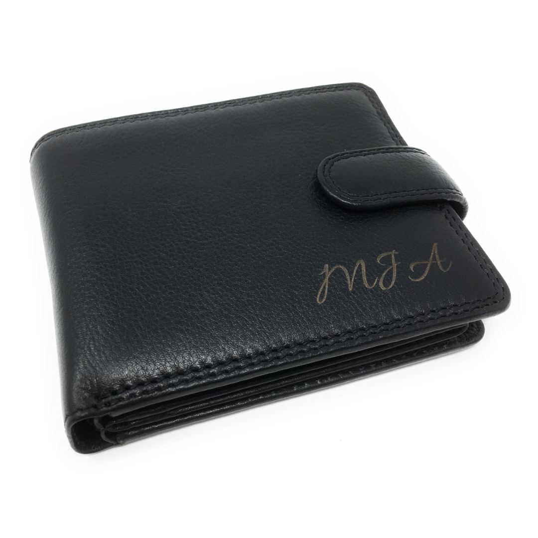 Luxury RFID Black Leather Wallet