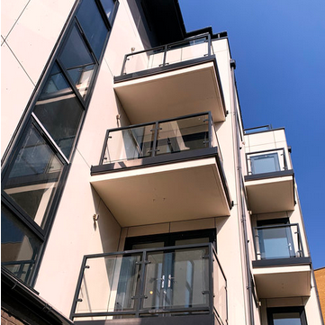 Fully Bespoke Steel, Glass Balconies