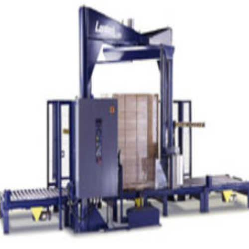 Lantech S-3500 Semi-Automatic Straddle Pallet Stretch Wrapper