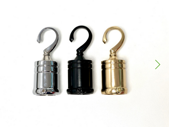 24mm Chrome Brass & Black Hooks