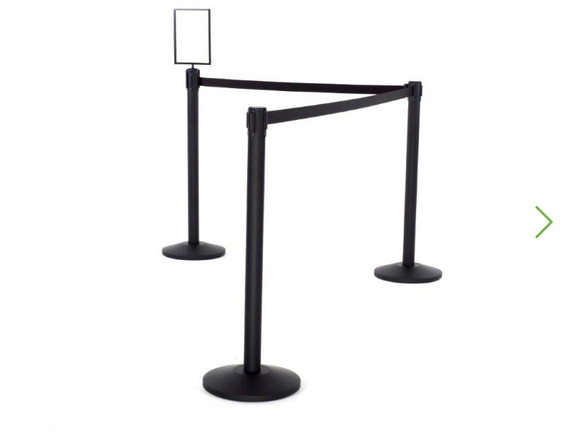 Hire Black Queue Retractable Barriers