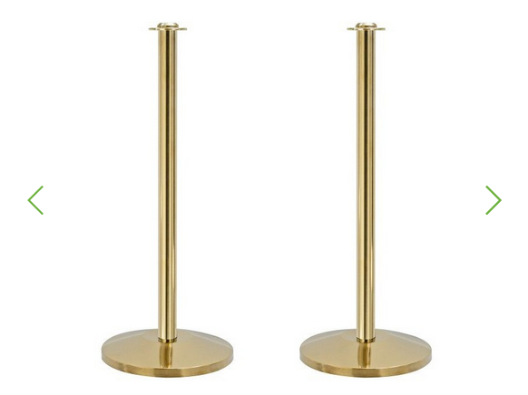 Brass Q-Way Economy Posts (Pair)