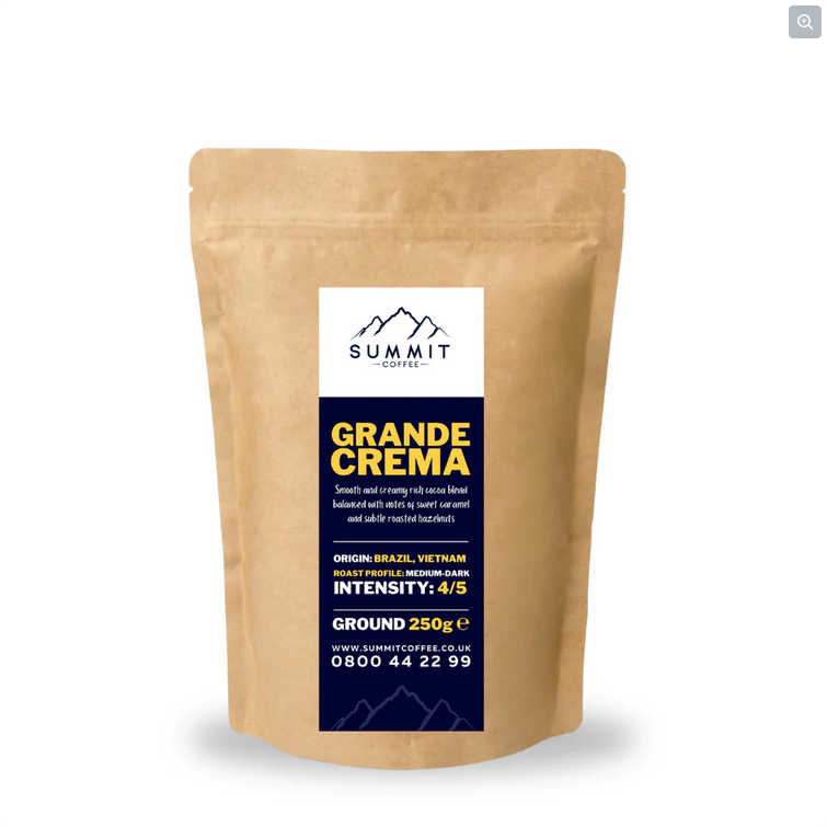 Summit Grande Crema Espresso Ground Coffee (250G) 