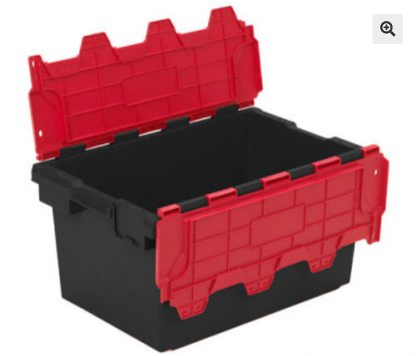 Lidded Crate &minus; Tote Plastic Containers