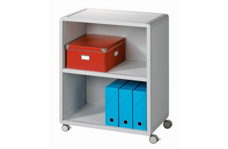 Fast Paper Mobile Bookcase 2 Compartment