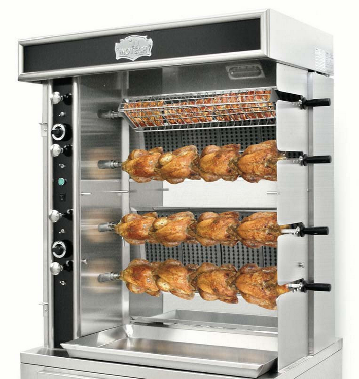 Inotech Legend ITL340 (Narrow) "Wall of Flame" 4 Spit Rotisserie