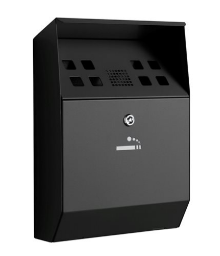 Black Wall Mounted Cig Bin