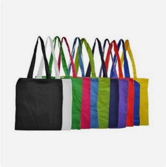 5OZ COTTON LONG HANDLED TOTE BAG