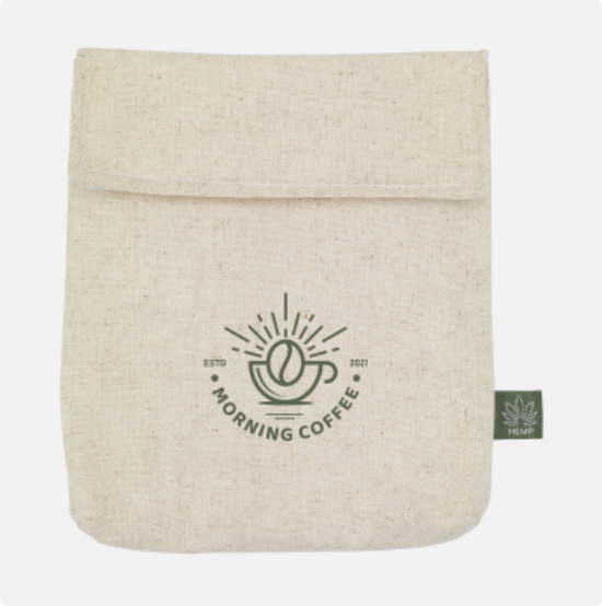 HEMP FOODPOUCH BAG FOR BREAD in Naturel