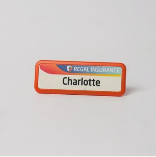 ALWAYS RECYCLED SELECT NAME BADGE &minus; SLIM RECTANGULAR