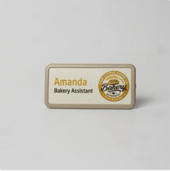 ALWAYS RECYCLED SELECT NAME BADGE &minus; RECTANGULAR