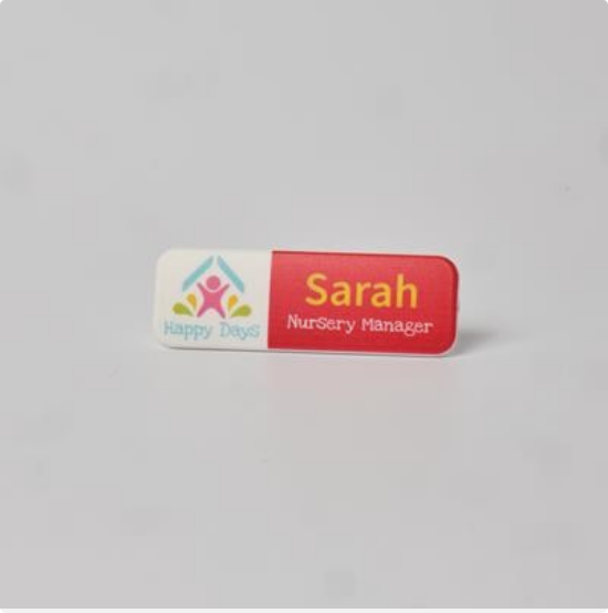 ALWAYS RECYCLED ESSENTIAL NAME BADGE &minus; SLIM RECTANGULAR