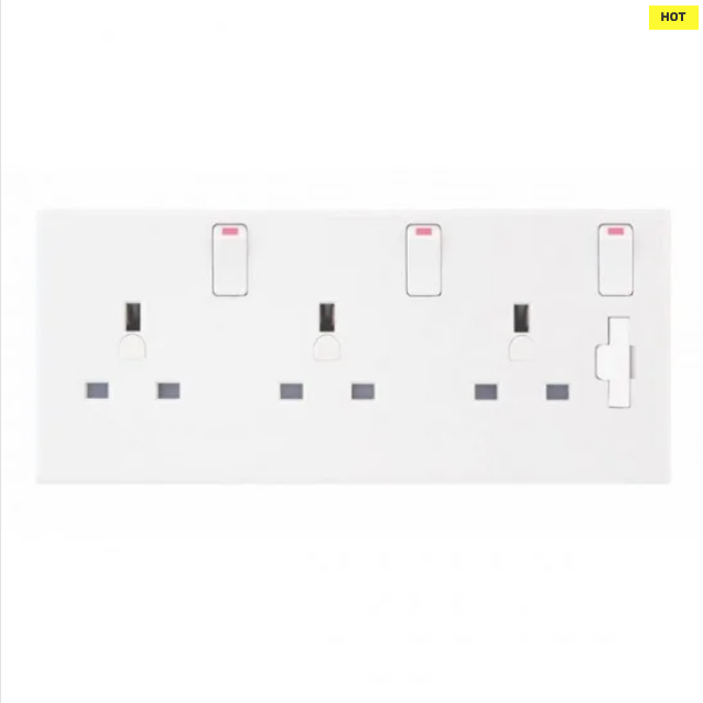 3 Gang 13 Amp Converter Socket