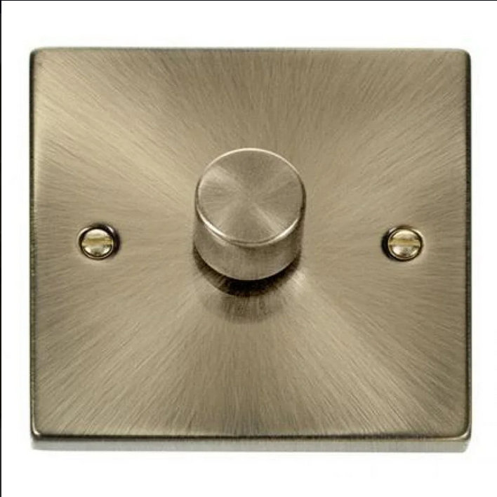 Deco Victorian Antique Brass Dimmer Switch