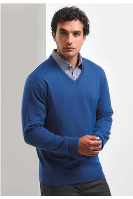 Mens V-Neck Knitted Sweater PR694 