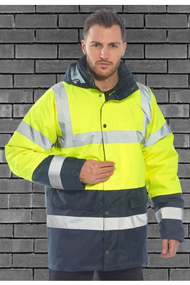 Hi Vis Contrast Traffic Jacket S466 