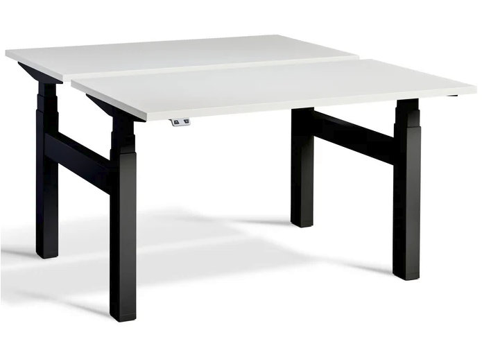 Duo Rectangular Back to Back Height Adjustable Desks 