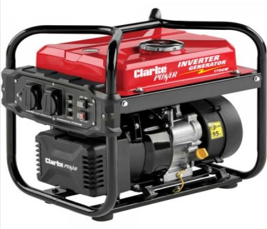 Clarke IG1700F 1.7kW Open Frame Inverter Petrol Generator 