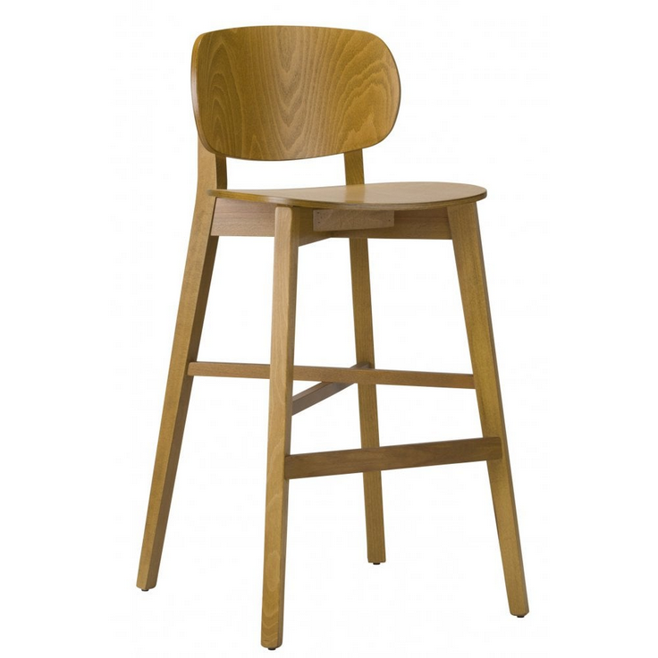 Rana Wooden Bar Stool