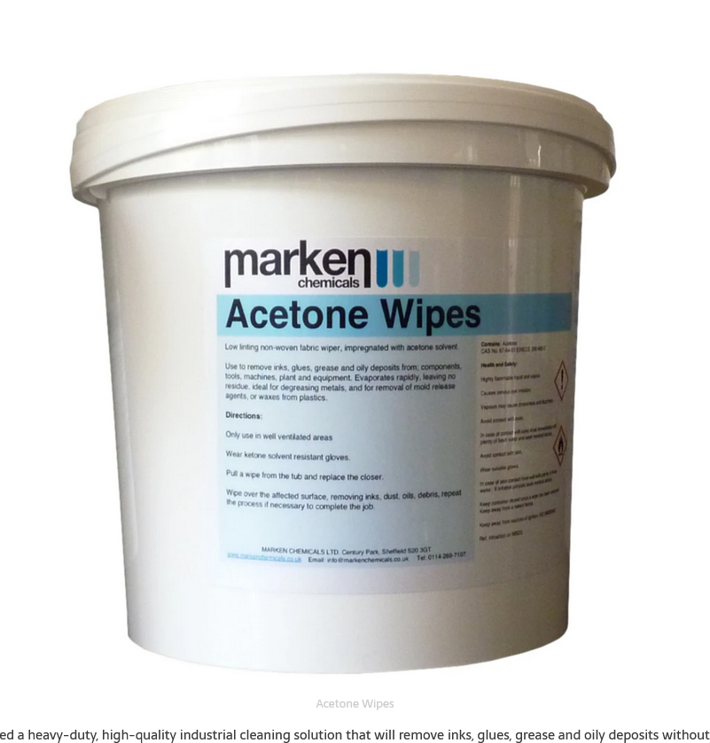 Acetone Wipes