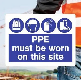  PPE Safety Clothing Signs 