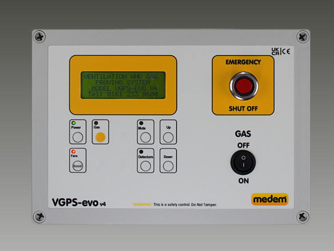   Commercial Kitchens VGPS-evo v4 Ventilation and Gas Proving System for Commercial Kitchens