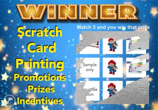 A7 Scratch Cards in Full Colour