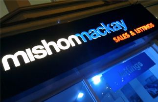 Mishon Mackay Estate Agents Internally Illuminated Signage