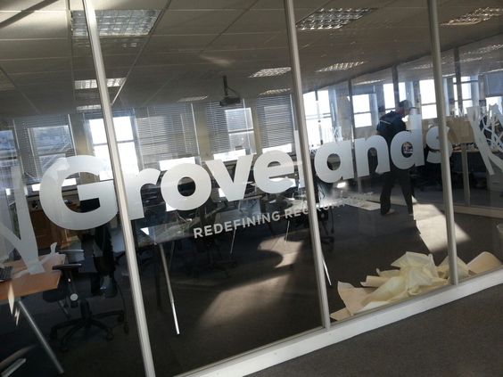 Grovelands Frosted Window Graphics