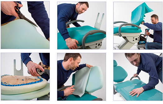 ONSITE DENTAL CHAIR REUPHOLSTERY