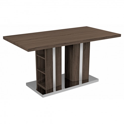 Baronial Veneer Dining Table (Dark Oak)