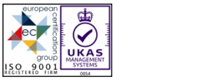 ISO 9001 : ECG : UKAS Logo