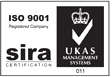 ISO 9001 & UKAS (Sira) Logo