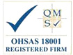 QMS OHSAS 18001 Registered Firm Logo